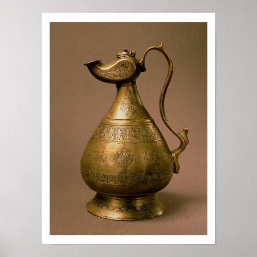 Ewer uit Nakhtchivan, Persia, 1190 (586 Hijra) (e Poster (Voorkant)