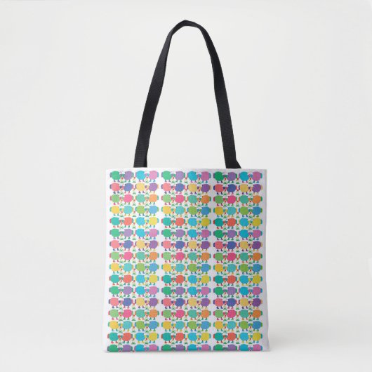 Ewes in Hues Canvas tas (Voorkant)