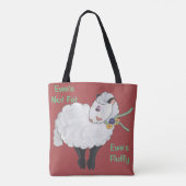 Ewe's not Fat Tote Bag (Achterkant)