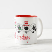 Ewetide Groeten Kiwi stijl Tweekleurige Koffiemok (Voorkant rechts)