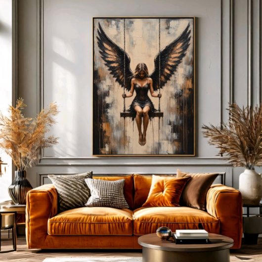 Ewige Nachtengel Canvas Afdruk