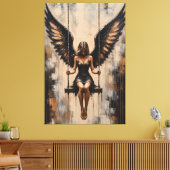 Ewige Nachtengel Canvas Afdruk (Insitu (Woonkamer))