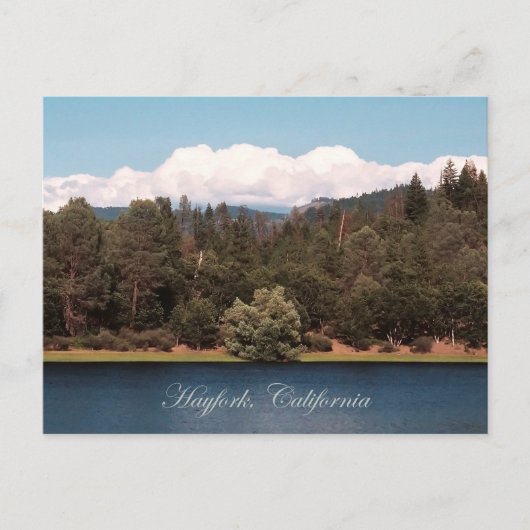 Ewing Reservoir in de lente... Briefkaart (Voorkant)