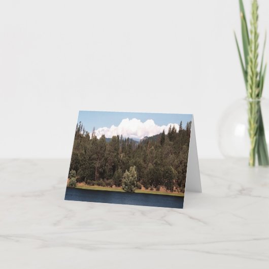 Ewing Reservoir in het voorjaar...... Kaart (Voorkant)