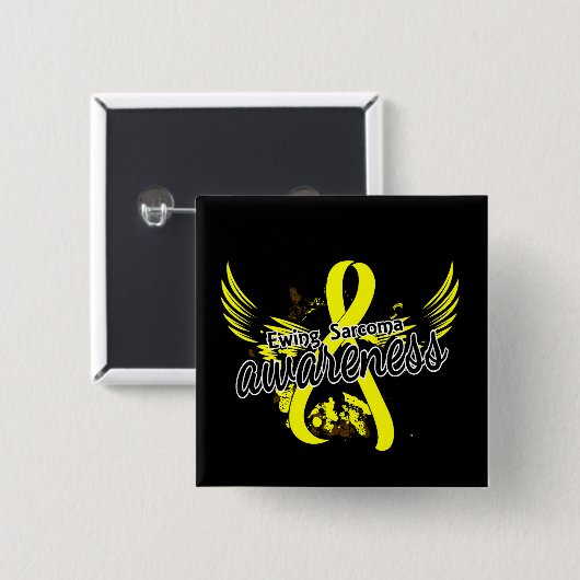 Ewing Sarcoma Awareness 16 Vierkante Button 5,1 Cm (Voorkant /achterkant)