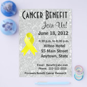 Ewing Sarcoma Awareness Benefit Grey Floral Flyer (Enkel)