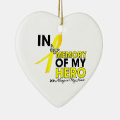 Ewing Sarcoma gedenkt mijn Hero Keramisch Ornament (Rechts)