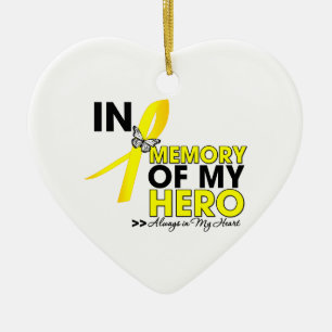 Ewing Sarcoma gedenkt mijn Hero Keramisch Ornament