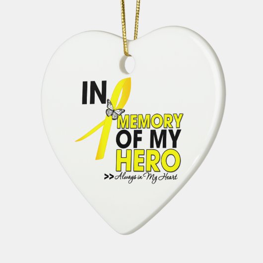 Ewing Sarcoma gedenkt mijn Hero Keramisch Ornament (Links)