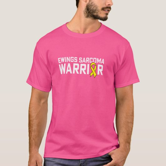 Ewing Sarcoma Warrior Yellow Awareness Maand van J T-shirt (Voorkant)