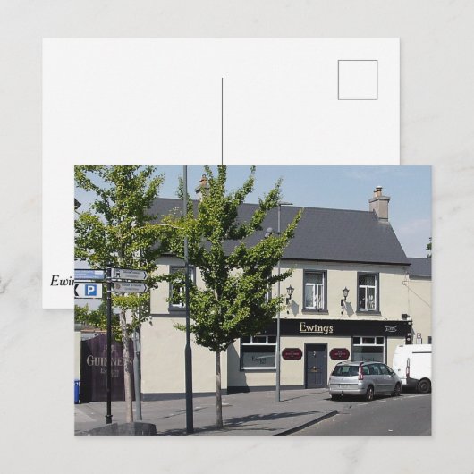 Ewings Bar, Haymarket, Carlow town, Ierland Briefkaart (Voorkant / Achterkant)