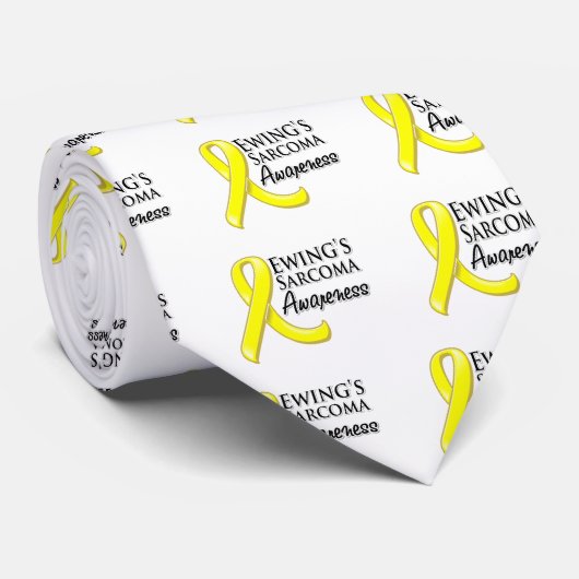 Ewing's Sarcoma Awareness Ribbon Stropdas (Opgerold)