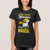 Ewings Sarcoma Awareness Warrior Unicorn T-shirt (Voorkant)