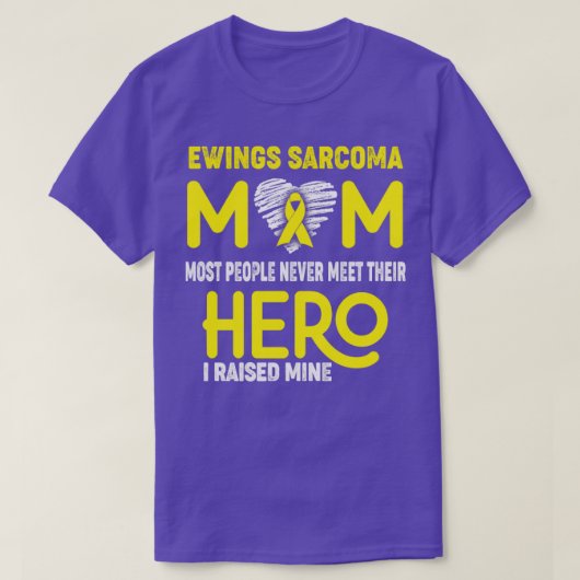 Ewings Sarcoma Mam Meest mensen ontmoeten hun man T-shirt (Design voorkant)