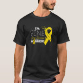 Ewings Sarcoma Warrior I'm Fine Feather T-shirt (Voorkant)