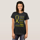 Ewings Sarcoma Warrior Ondersteunende Strijder T-shirt (Voorkant volledig)