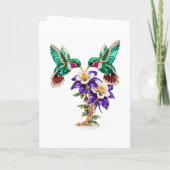 EWN Hummingbird Wedding Any Letters Custom Folded (Achterkant)