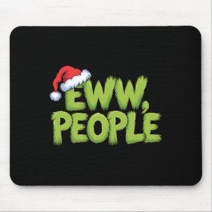 Eww Mensen Kerstman Hoed Groen Grappig Kerst Manne Muismat