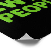 Eww People Santa Hat Funny Christmas Men Women  Poster (Hoek)