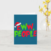 Eww People Santa Hat Funny Christmas Mens Womens K Kaart (Gele Bloem)