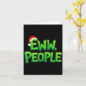 Eww People Santa Hat Funny Christmas Mens Womens K Kaart (Gele Bloem)