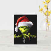 Eww, People Santa Hat Funny Christmas Mens Womens  Kaart (Gele Bloem)