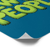 Eww People Santa Hat Green Funny Christmas Men Wom Poster (Hoek)