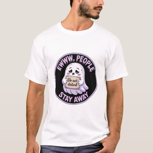 Ewww Mensen Blijf Weg Sticker - Grappige Introvert T-shirt (Voorkant)