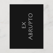 Ex abrupte briefkaart (Voorkant)