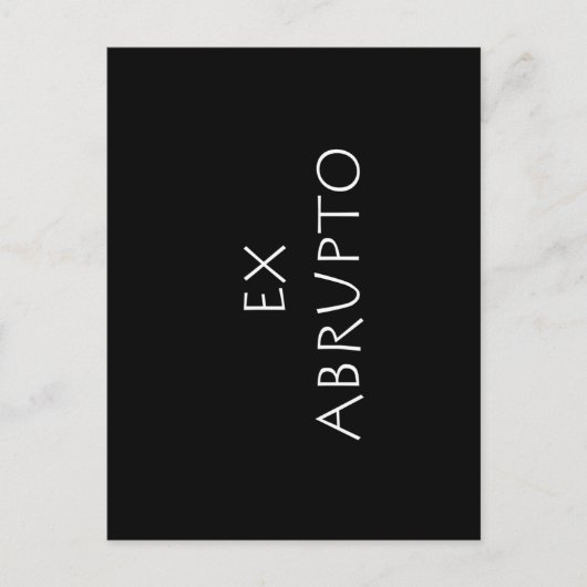 Ex abrupte briefkaart (Voorkant)