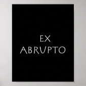 Ex abrupte poster (Voorkant)