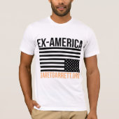 Ex-Amerika omgekeerd 2 T-shirt (Voorkant)