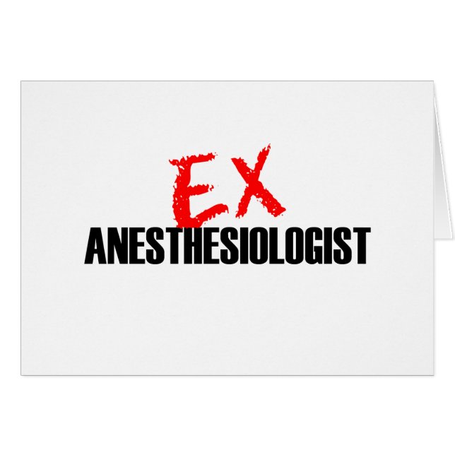 EX ANESTHESIOLOGIST (Voorkant Horizontaal)