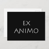 Ex animo briefkaart (Voorkant / Achterkant)