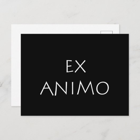 Ex animo briefkaart (Voorkant / Achterkant)