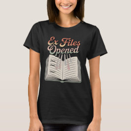 Ex-bestanden geopend | Fonkelende relatiearchief T-shirt