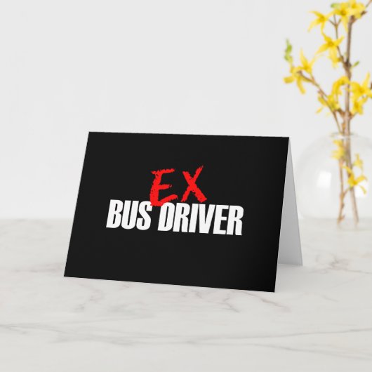 EX-BUSCHAUFFEUR DONKER KAART (Gele Bloem)