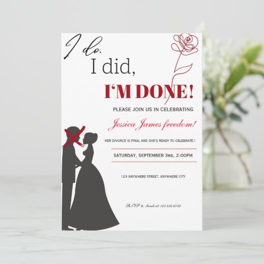 Ex-echtgenoot en echtgenote-echtscheidingspartij-u kaart (Staand voorkant)