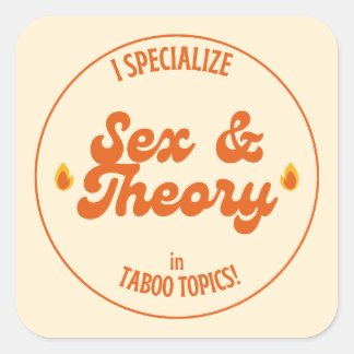 $ex en Theorie Vierkante Sticker