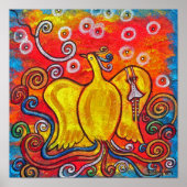 Ex Flammis Clarior, uit de vlam, helderheid Poster (Voorkant)