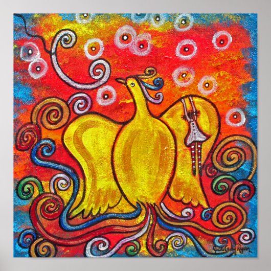 Ex Flammis Clarior, uit de vlam, helderheid Poster (Voorkant)