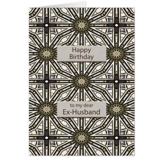 Ex Husband Birthday Abstract Mandala Design (Voorkant)