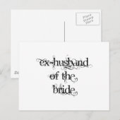 Ex-Husband van de Bride Briefkaart (Voorkant / Achterkant)