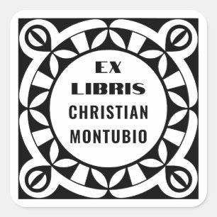 Ex Libris Aangepaste Boekplaat Labels - Geometrisc