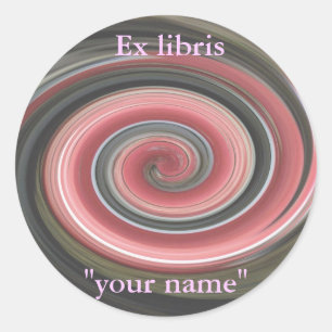 Ex Libris Abstracte #1 Stickers om aan te passen