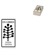 Ex Libris Abstracte boom/Plant 02 Rubberstempel (Gestempeld)