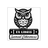 Ex Libris - Bewaker van de Boeken Rubberstempel (Afrduk)
