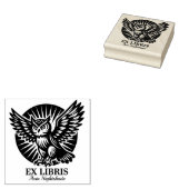 Ex Libris - Bibliothecaris Uil Rubberstempel (Gestempeld)