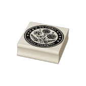 Ex Libris - Bloemenarrangement Rubberstempel (Stempel)