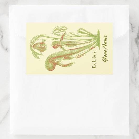 Ex Libris Bloemenboek Bord Stickers (Tas)